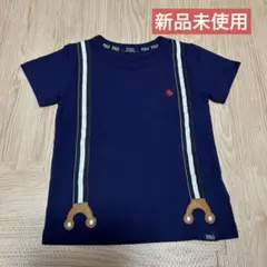 POLO Tシャツ　120 ネイビー　サスペンダー