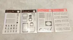 Seria　セリア　クリアスタンプ4つセット