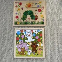 パズル　はらぺこあおむし　ノンタン　セット　木製