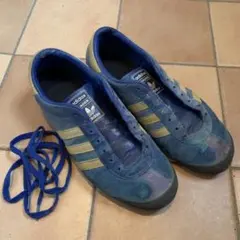 adidas Gazelle スニーカー 青/黄色　27.5cm