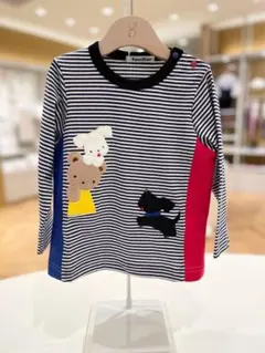 ファミリア　ボーダー長袖Tシャツ　90