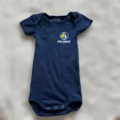 新品未使用 PETIT BATEAU ネイビー ボディスーツ 3m 60センチ