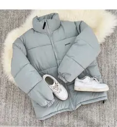 【お早めの購入おすすめ】SONA レタリング刺繍オーバーフィットダウンジャンパー