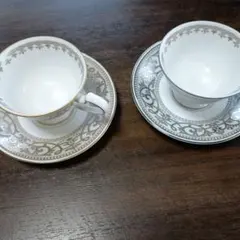 HOYA ボーンチャイナ　ペア碗皿