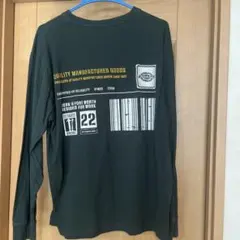 メンズDickies グリーン長袖 TシャツXL