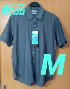 【新品】メンズ 半袖シャツ (M) COOL MAX さらっとドライ 楊柳のサムネイル