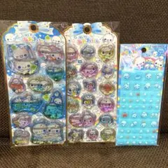 あわわちゃん ウォーターインシール ドロップブロックシール　3点セット