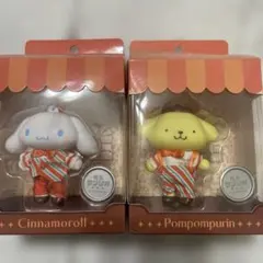 ポムポムプリン シナモロール ソフビマスコットホルダー 喫茶サンリオ2号店