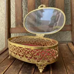 豪華！50s〜アメリカアンティークmatsonジュエリーケース　アクセサリー雑貨