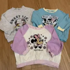 ミニー ミッキー トレーナー 3点セット 100cm