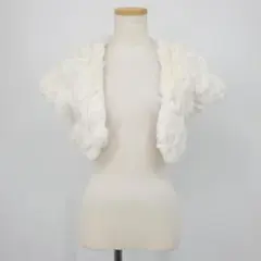 /＊a【美品】クミキョク プリエ ラビットファー ボレロ ジャケット パーティー