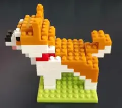 DAISOプチブロック　柴犬(完成品)