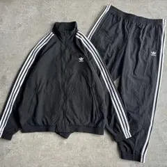 極美品■adidas【3XL】ウーブン ファイヤーバード セットアップ ブラック