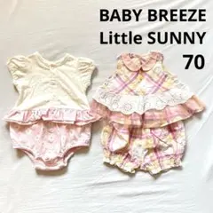 最終値下●BABY BREEZE ロンパ、Little SUNNY セットアップのサムネイル