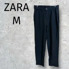 ZARA◆タッグパンツ/ブラック/M/ウエストゴム/カジュアル