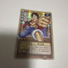 旧裏 旧ワンピースカード カードダス「ルフィ 青海のゴム人間 PA-C06