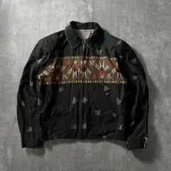 50s 復刻　ギャバジンジャケット　リバーシブル サンダーバード柄 THE GROOVIN HIGH 1950's STYLE THUNDERBIRD GABARDINE JACKET