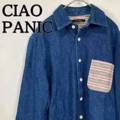 CIAO PANIC チャオパニック　ブルー デニム　シャツ　L　メンズ　綿