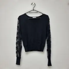 RESEXY ブラック Vネック セーターのサムネイル