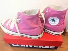 【CONVERSE】オールスター　ピンク　ハイカット　24.5センチ