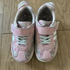 IFME キッズスニーカー 16.0cm ピンク 花柄