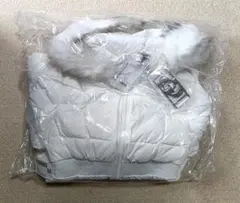 【タグ付き新品】GDベルト付きロングダウンコート　Sサイズ　オフホワイト