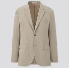 ユニクロ 感動ジャケット&パンツ（コットンライク) ベージュ XS セットアップ