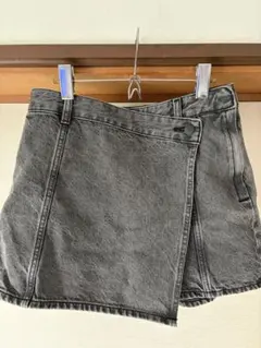 デニム ラップショートパンツ グレー Ｍサイズのサムネイル