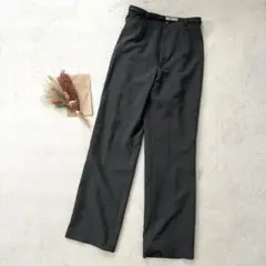 テーラードパンツ スラックス オフィスカジュアル ピンストライプ ベルト付き