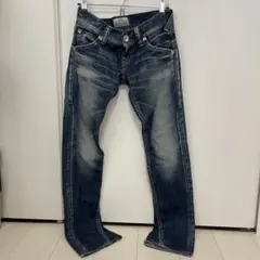 ロデオクラウンズ　RCS ダークブルー ストレートレッグ デニムパンツ　25