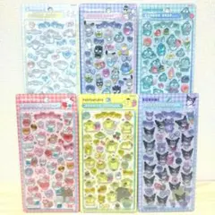【店舗購入正規品】サンリオ　第二弾　大サイズ　ボンボンドロップシール　6枚セット
