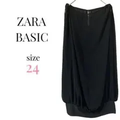 ZARA BASIC ノースリーブブラウス　ブラック　結婚式　お呼ばれ　24のサムネイル