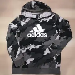 アディダス addidas 迷彩 パーカー スウェット トレーナー 160cm
