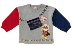 【新品タグ付】アンパンマンキッズコレクション 配色サコッシュ 長袖Tシャツ 90