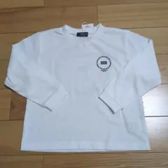 新品☆コムサイズム　白　サークルプリント長袖Tシャツ110㎝