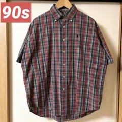 ポロラルフローレン BLAIRE ブレア　90s 半袖シャツ　ビッグシルエット