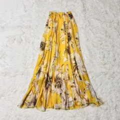 Chicwish 花柄 フレア ロングスカートXSのサムネイル