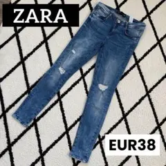 ZARA ザラ　ダメージ加工 スキニーデニムパンツ