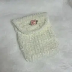 カメラケース ポーチ 編み物 バラ ハンドメイド ウィッシュコア 森ガール 韓国