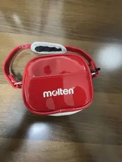 ミニmolten 赤 四角形ケース