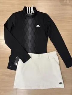 【新品】アディダスゴルフ セットアップ タートルネックS ＆スカートM