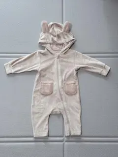 petit main フード付きカバーオール 70cm