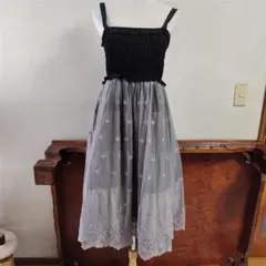 試着のみ　axes femme　グラデーション　キャミワンピース