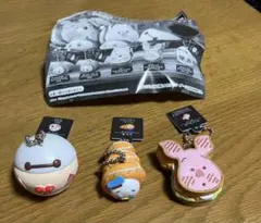 Nuiパン ディズニーキャラクター ミニチュアキーチェーン 3種類セット