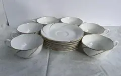 最終値下 希少 オールド大倉陶園 ゴールドライン 小皿14cm 7枚 - メルカリ