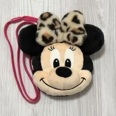 ディズニー ミニーマウス ヒョウ柄 レオパード ショルダーバッグ
