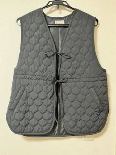 Discoat キルティングベスト　ウェブ限定カラー　ブラック