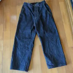 値下MARKAWAREマーカウェア デニム サイズ1濃紺ワイドメンズ Sコットンのサムネイル