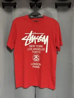 Stüssy ワールドツアー 定番ロゴTシャツ M