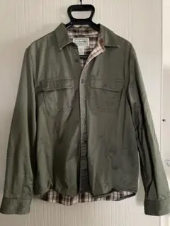 L.L.Bean オリーブ色 長袖シャツジャケット